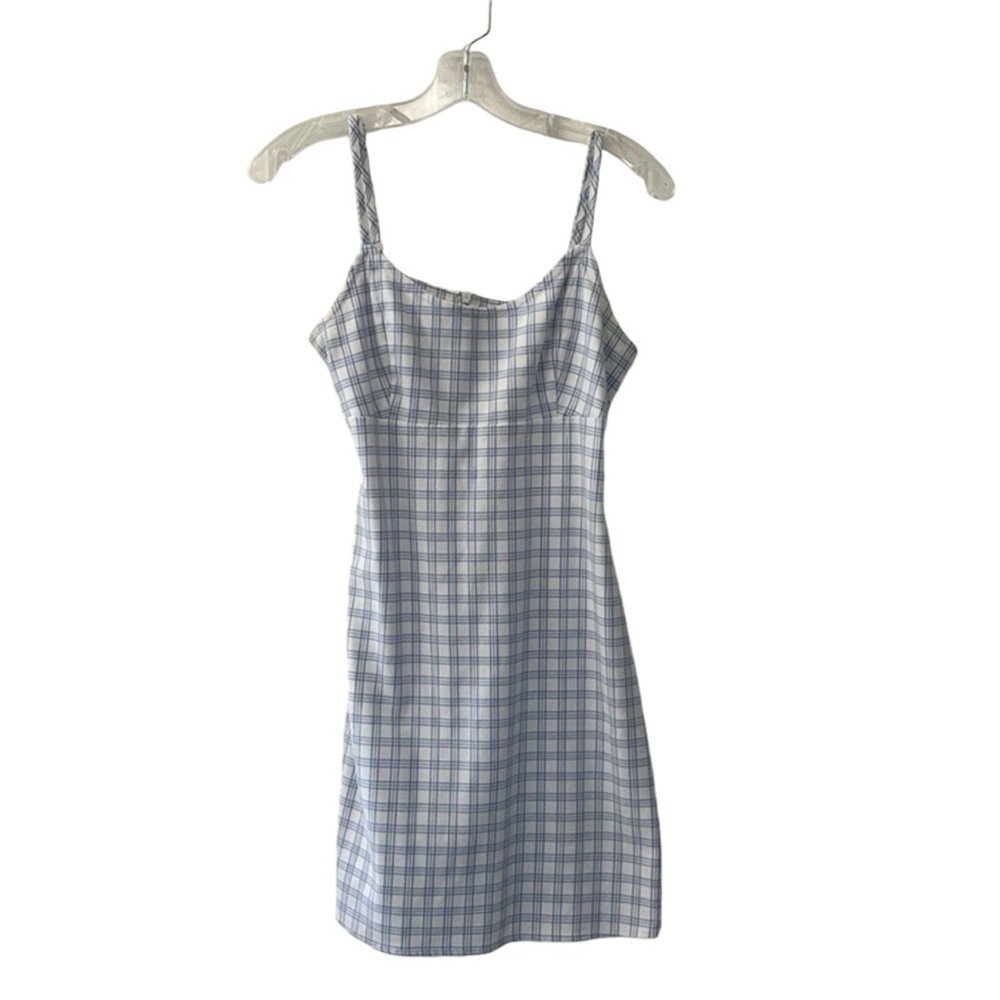 Brandy Melville White & Blue Pattern Dress